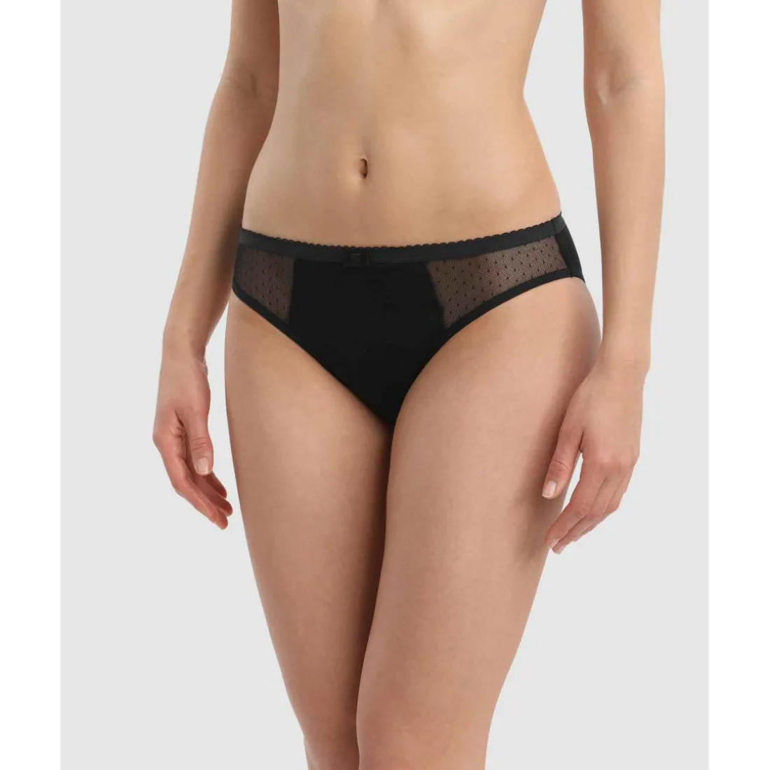 Culotte de règles flux moyen Noir - Protect Dim en coton