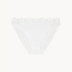 Culotte florale - Blanche