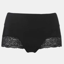 Culotte gainante avec dentelle Noir