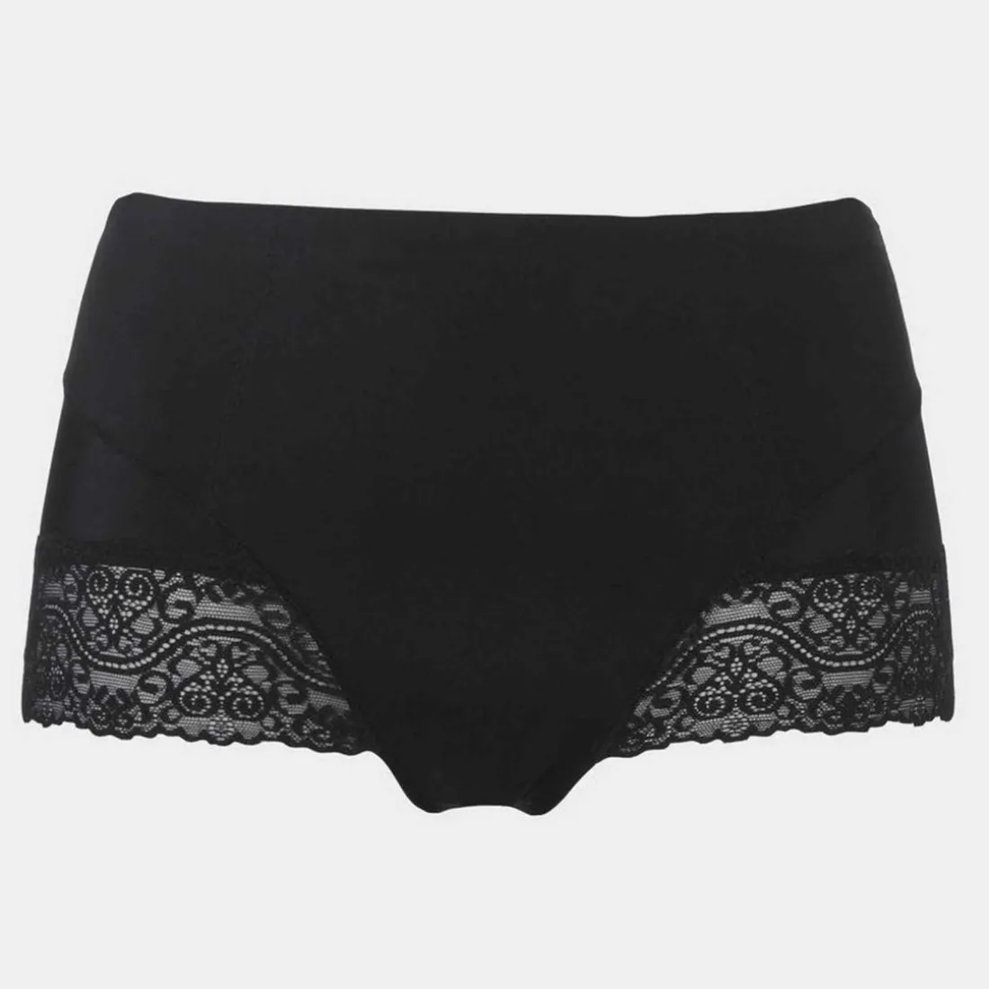 Culotte gainante avec dentelle Noir