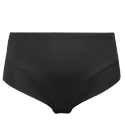 Culotte gainante mi-haute contrôle extra ferme noire en nylon