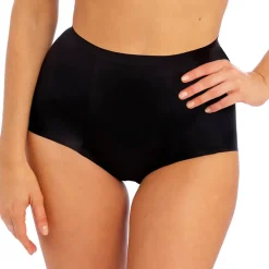 Culotte gainante taille haute - Noire en nylon
