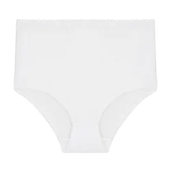 Culotte haute blanche en coton