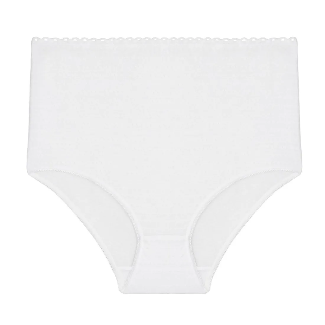 Culotte haute blanche en coton
