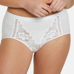 Culotte haute coton biologique blanc - Coton d'Arum