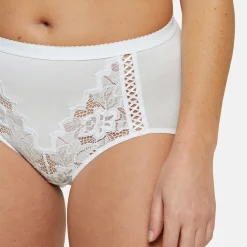 Culotte haute coton biologique blanc - Coton d'Arum