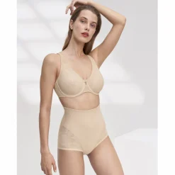 Culotte haute galbante - Nude Wild Rose Sensation Highwaist Panty