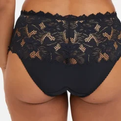 Culotte shorty en dentelle Noir