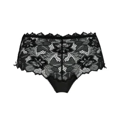 Culotte shorty en dentelle Noir