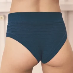 Culotte taille haute - Bleu pétrole