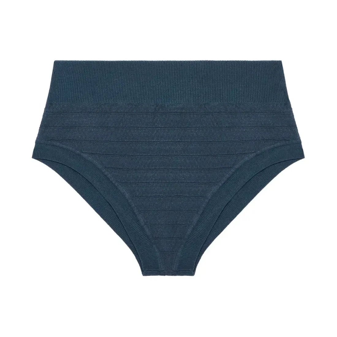 Culotte taille haute - Bleu pétrole