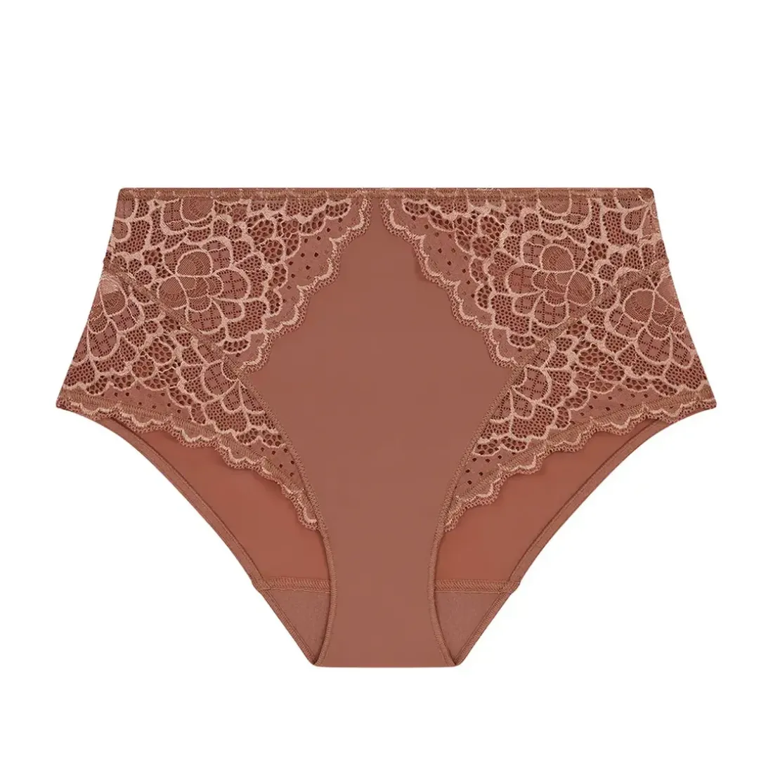 Culotte taille haute - Brun coco