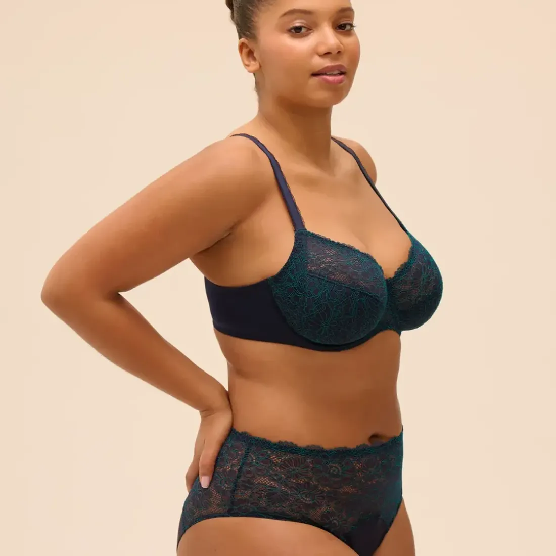 Culotte taille haute - Saphir bleu