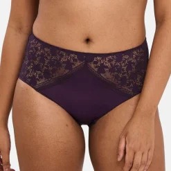 Culotte taille haute - Violet Mûre