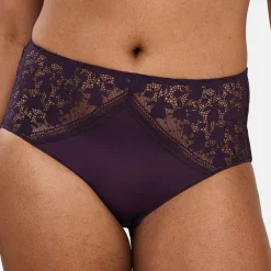 Culotte taille haute - Violet Mûre