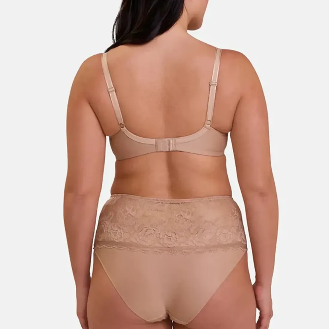 Culotte taille haute beige