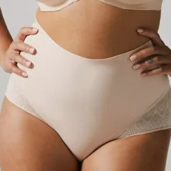 Culotte Taille Haute Beige Chantelle