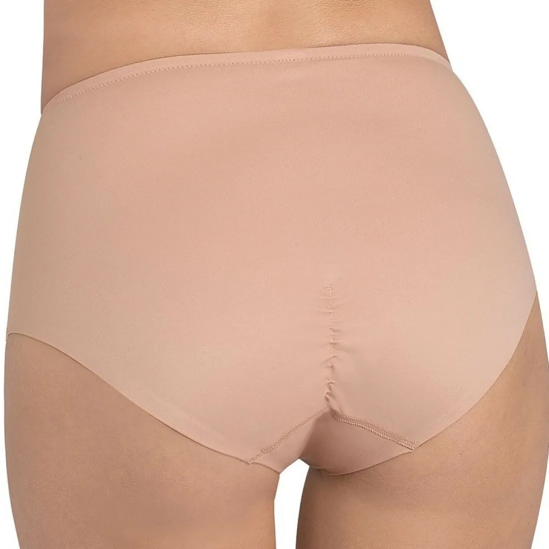 Culotte taille haute beige