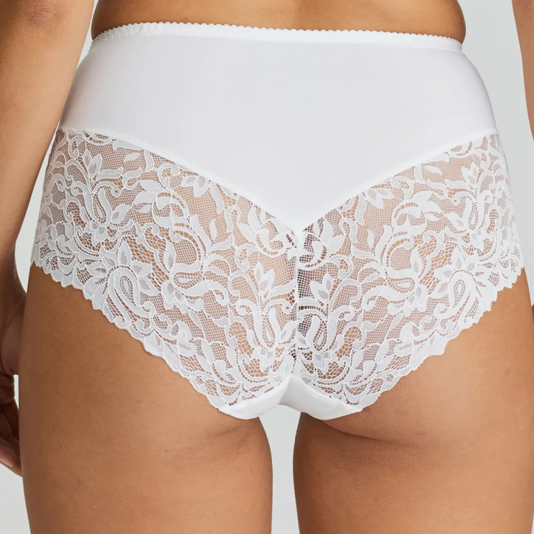 Culotte taille haute blanche