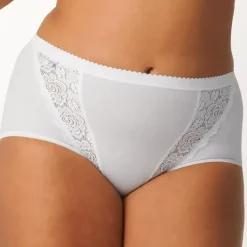 Culotte taille haute blanche sloggi Chic Maxi WHITE en coton