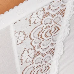 Culotte taille haute blanche sloggi Chic Maxi WHITE en coton