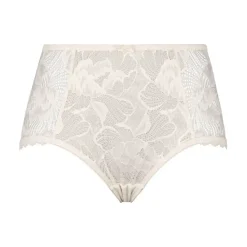 Culotte taille haute détails en dentelle - Rose