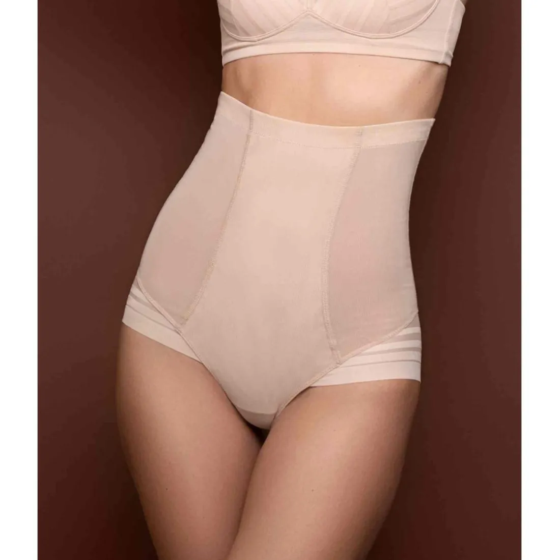 Culotte taille haute gainante Beige Bye Bra