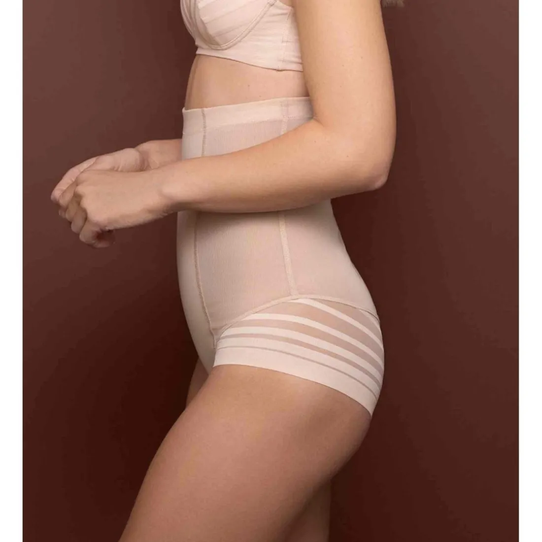 Culotte taille haute gainante Beige Bye Bra
