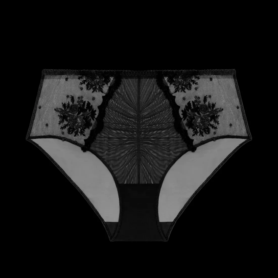 Culotte taille haute noir