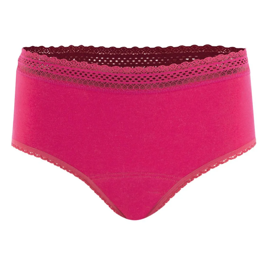 Culotte taille haute pour les règles en coton