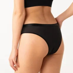 Culotte taille haute pour les règles femme Athena noir