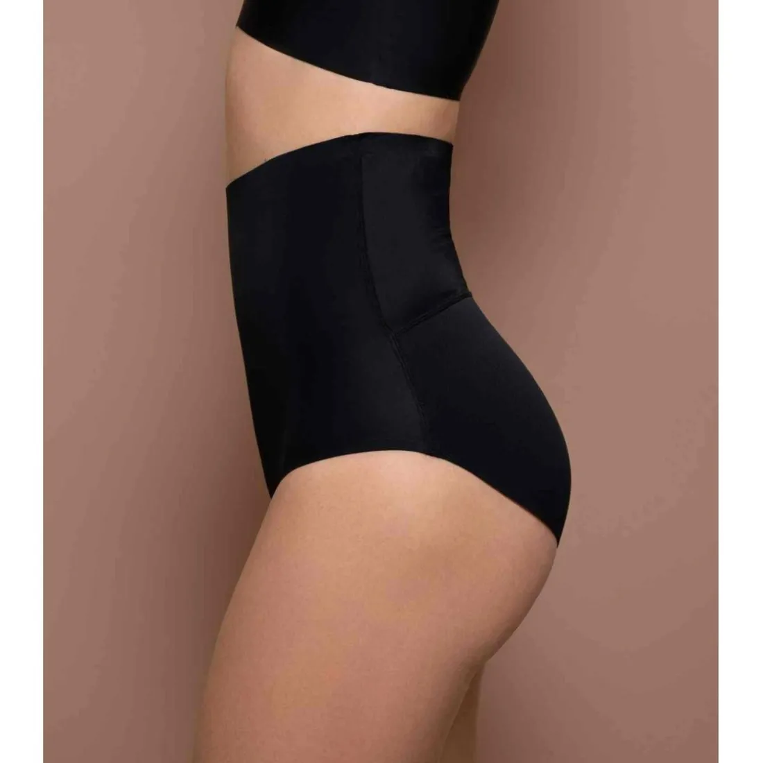 Culotte taille haute push-up - Noir Bye Bra