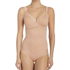 Culotte taille haute sculptante beige