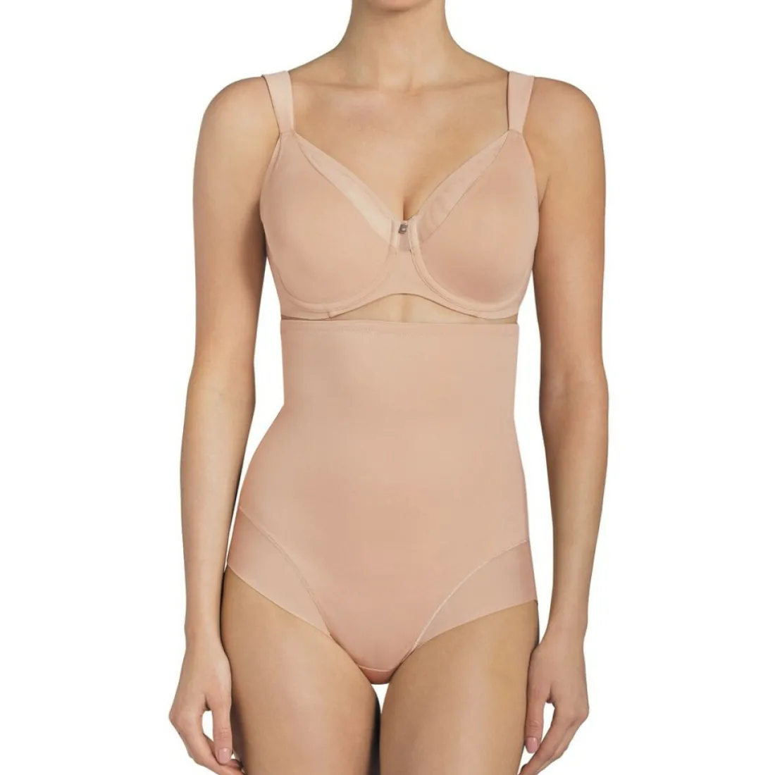 Culotte taille haute sculptante beige