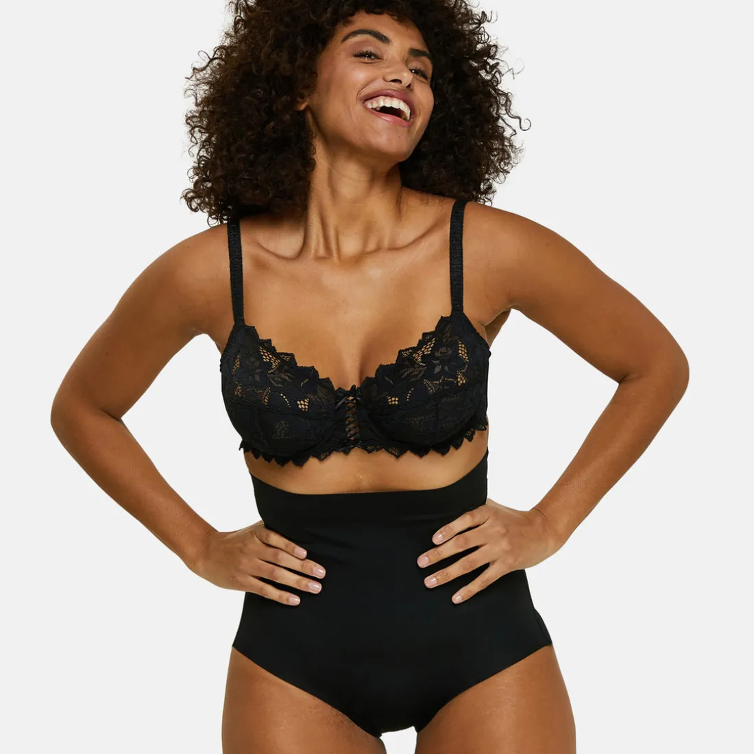 Culotte taille haute sculptante Noir