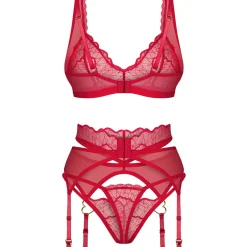 Cupide Desir ensemble 3 pièces Rouge