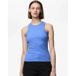 Débardeur boxer Ruka bleu en coton Lia