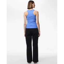 Débardeur boxer Ruka bleu en coton Lia