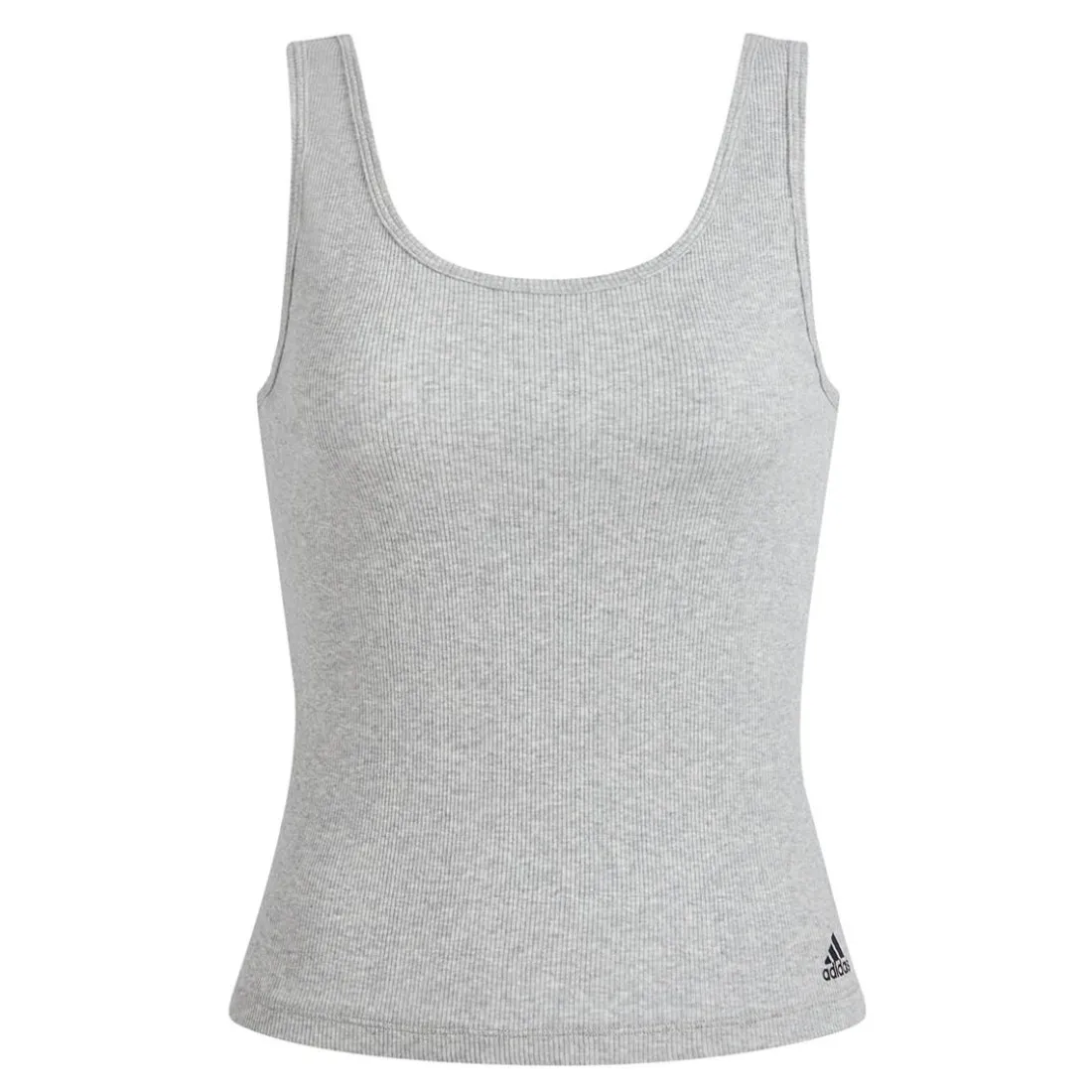 Débardeur femme Active Flex Ribbed Adidas gris en coton