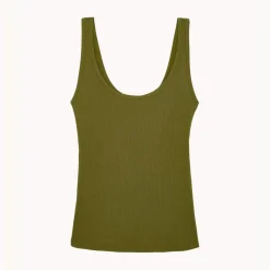 Débardeur Kate vert en coton