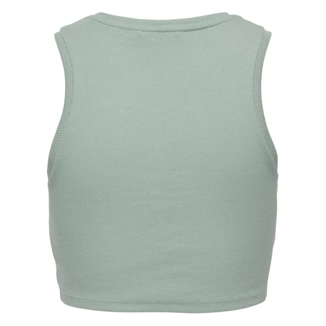 Débardeur slim fit vert clair en coton Ella