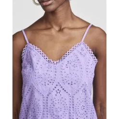 Débardeur spaghetti violet