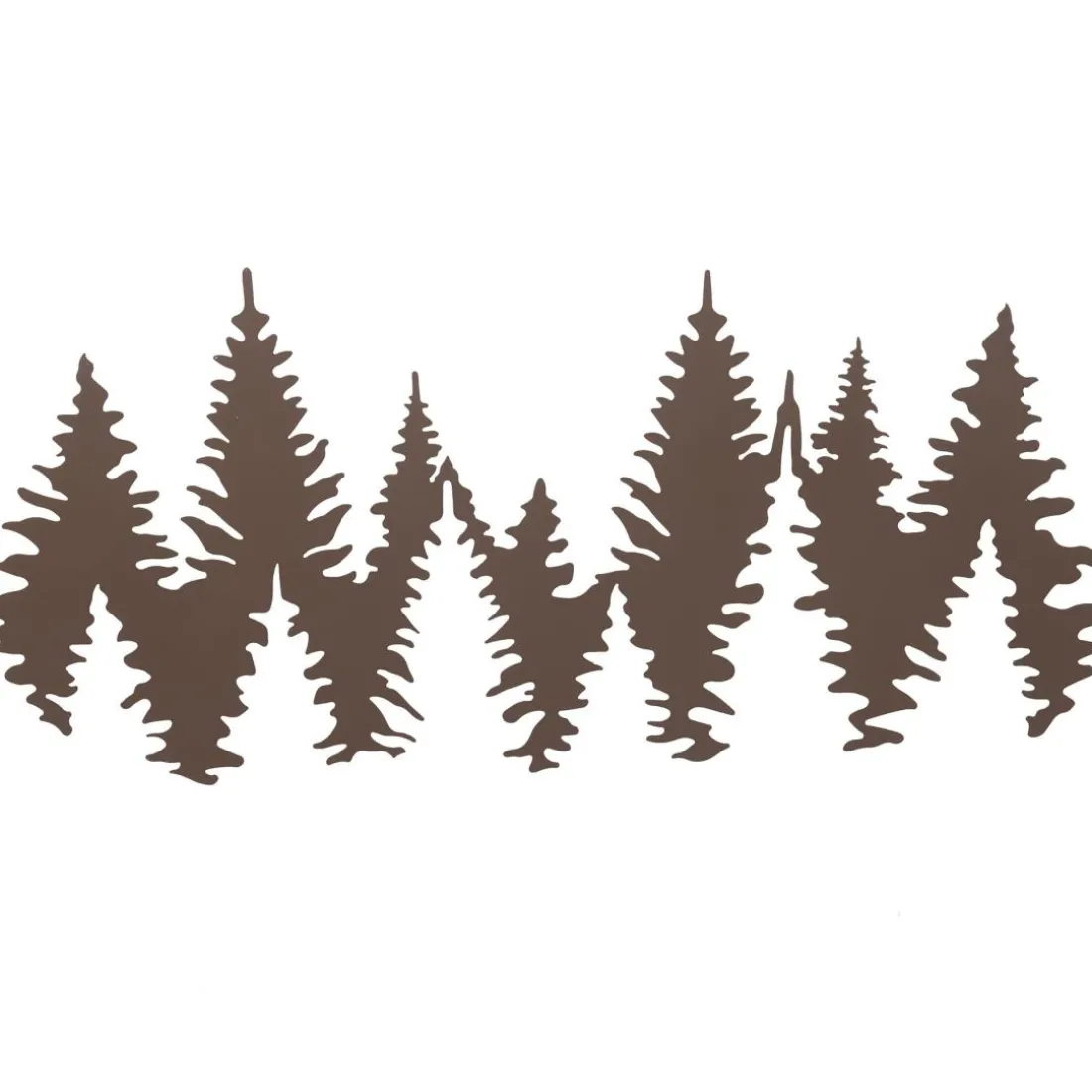 Déco Murale Epineux Métal Sapins