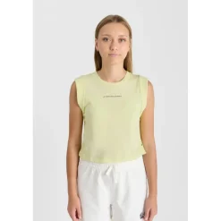 Debardeur TODEGI jaune en coton Rhea