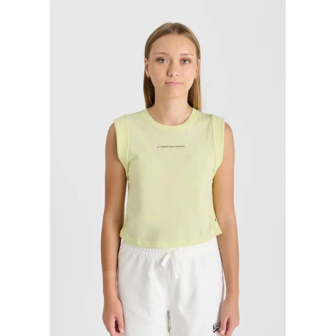 Debardeur TODEGI jaune en coton Rhea