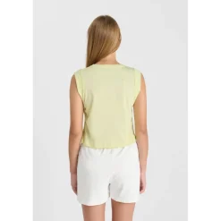 Debardeur TODEGI jaune en coton Rhea