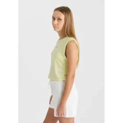 Debardeur TODEGI jaune en coton Rhea