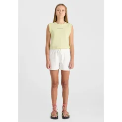 Debardeur TODEGI jaune en coton Rhea