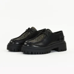 Derbys femme en Cuir CAPUCINE Noir