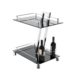 Desserte design Revue plateaux en verre trempé